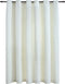 vidaXL - Gordijn - verduisterend - met - ringen - 290x245 - cm - fluweel - crème
