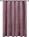 vidaXL - Gordijn - verduisterend - met - ringen - 290x245 - cm - fluweel - antiekroze