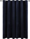 vidaXL - Gordijn - verduisterend - met - ringen - 290x245 - cm - fluweel - zwart