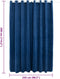 vidaXL - Gordijn - verduisterend - met - ringen - 290x245 - cm - fluweel - blauw