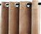 vidaXL - Gordijn - verduisterend - met - ringen - 290x245 - cm - fluweel - beige