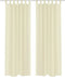 vidaXL - Gordijnen - 2 - st - doorschijnend - 140x225 - cm - crème