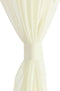 vidaXL - Gordijnen - 2 - st - doorschijnend - 140x225 - cm - crème