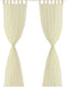 vidaXL - Gordijnen - 2 - st - doorschijnend - 140x225 - cm - crème