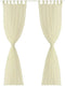 vidaXL - Gordijnen - 2 - st - doorschijnend - 140x225 - cm - crème
