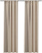 vidaXL - Gordijnen - linnen-look - verduisterend - haken - 2 - st - 140x225 - cm - beige