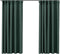 vidaXL - Gordijnen - linnen-look - verduisterend - haken - 2 - st - 140x175 - cm - groen