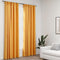 vidaXL - Gordijnen - linnen-look - verduisterend - haken - 2 - st - 140x245 - cm - geel