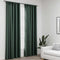 vidaXL - Gordijnen - linnen-look - verduisterend - haken - 2 - st - 140x245 - cm - groen
