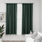 vidaXL - Gordijnen - linnen-look - verduisterend - haken - 2 - st - 140x175 - cm - groen