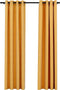 vidaXL - Gordijnen - linnen-look - verduisterend - ogen - 2 - st - 140x225 - cm - geel