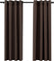 vidaXL - Gordijnen - linnen-look - verduisterend - ogen - 2 - st - 140x175 - cm - taupe