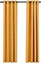 vidaXL - Gordijnen - linnen-look - verduisterend - ogen - 2 - st - 140x245 - cm - geel