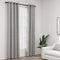 vidaXL - Gordijnen - linnen-look - verduisterend - ogen - 2 - st - 140x225 - cm - grijs