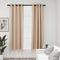 vidaXL - Gordijnen - linnen-look - verduisterend - ogen - 2 - st - 140x175 - cm - beige