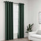 vidaXL - Gordijnen - linnen-look - verduisterend - ogen - 2 - st - 140x245 - cm - groen