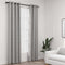 vidaXL - Gordijnen - linnen-look - verduisterend - ogen - 2 - st - 140x245 - cm - grijs