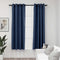 vidaXL - Gordijnen - linnen-look - verduisterend - ogen - 2 - st - 140x175 - cm - blauw
