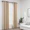 vidaXL - Gordijnen - linnen-look - verduisterend - ogen - 2 - st - 140x245 - cm - beige