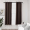 vidaXL - Gordijnen - linnen-look - verduisterend - ogen - 2 - st - 140x175 - cm - taupe