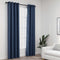 vidaXL - Gordijnen - linnen-look - verduisterend - ogen - 2 - st - 140x225 - cm - blauw