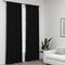 vidaXL - Gordijnen - linnen - verduisterend - haken - 2 - st - 140x245 - cm - antraciet