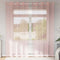 vidaXL - Gordijnen - met - doorvoertules - 2 - st - 140x225 - cm - roze
