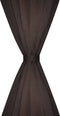 vidaXL - Gordijnen - met - gleuven - 135 - x - 245 - cm - bruin - 2 - st