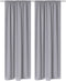 vidaXL - Gordijnen - met - gleuven - 135 - x - 245 - cm - bruin - 2 - st