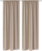 vidaXL - Gordijnen - met - gleuven - 135 - x - 245 - cm - crème - 2 - st