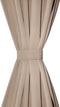 vidaXL - Gordijnen - met - gleuven - 135 - x - 245 - cm - crème - 2 - st