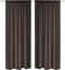 vidaXL - Gordijnen - met - gleuven - 135 - x - 245 - cm - grijs - 2 - st