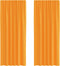 vidaXL - Gordijnen - met - lus - 2 - st - 140x225 - cm - oranje
