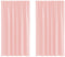 vidaXL - Gordijnen - met - lussen - 2 - st - 140x175 - cm - roze