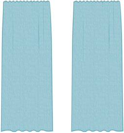 vidaXL - Gordijnen - met - lussen - 2 - st - 140x225 - cm - turkoois