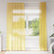 vidaXL - Gordijnen - met - lussen - 2 - st - 140x245 - cm - geel