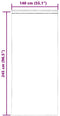 vidaXL - Gordijnen - met - lussen - 2 - st - 140x245 - cm - oranje