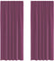 vidaXL - Gordijnen - met - lussen - 2 - st - 140x245 - cm - paars