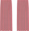 vidaXL - Gordijnen - met - lussen - 2 - st - 140x245 - cm - wijnrood
