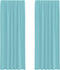 vidaXL - Gordijnen - met - lussen - 2 - st - 140x260 - cm - turkoois