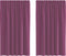 vidaXL - Gordijnen - met - lussen - 2 - st - paars - 140x140 - cm