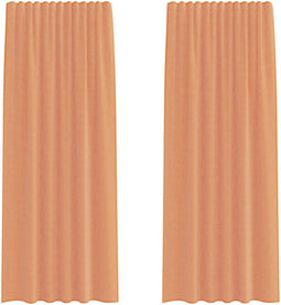 vidaXL - Gordijnen - met - lussen - 2 - st - terracotta - 140x245 - cm