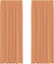vidaXL - Gordijnen - met - lussen - 2 - st - terracotta - 140x260 - cm
