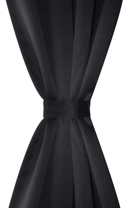 vidaXL - Gordijnen - met - metalen - ringen - 135 - x - 245 - cm - 2 - stuks - (grijs)