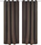 vidaXL - Gordijnen - met - metalen - ringen - 135 - x - 245 - cm - 2 - stuks - (bruin)