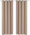 vidaXL - Gordijnen - met - metalen - ringen - 135 - x - 245 - cm - 2 - stuks - (creme)