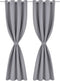 vidaXL - Gordijnen - met - metalen - ringen - 135 - x - 245 - cm - 2 - stuks - (grijs)