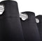 vidaXL - Gordijnen - met - metalen - ringen - 135 - x - 245 - cm - 2 - stuks - (zwart)