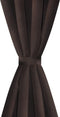 vidaXL - Gordijnen - met - metalen - ringen - 135 - x - 245 - cm - 2 - stuks - (bruin)