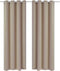 vidaXL - Gordijnen - met - metalen - ringen - verduisterend - 135x175 - crème - 2 - st